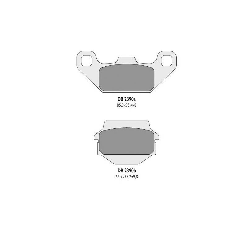 DELTA BRAKING KLOCKI HAMULCOWE KH128 KEF 300 LAKOTA`94-04, KSF 250`94-04 - ZASTĘPUJĄ DB2390MX-D ORAZ DB2390QD-D